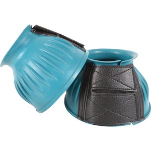 Cashel Rubber Bell Horse Boots, Teal, Large