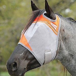 Cashel Crusader Horse Fly Mask, Orange, Arabian