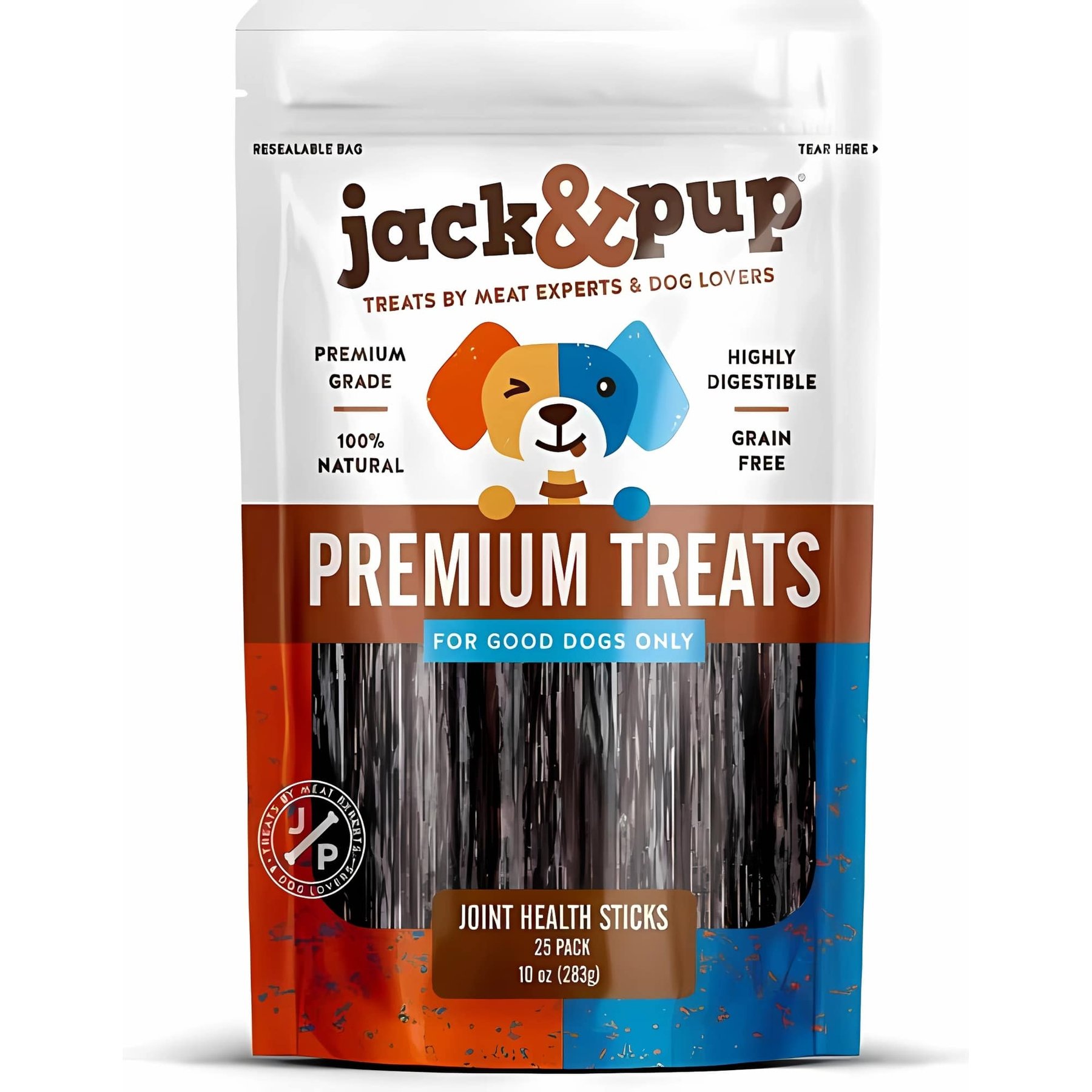 Jack & Pup Joint Health Beef Gullet Bites Dog Chews