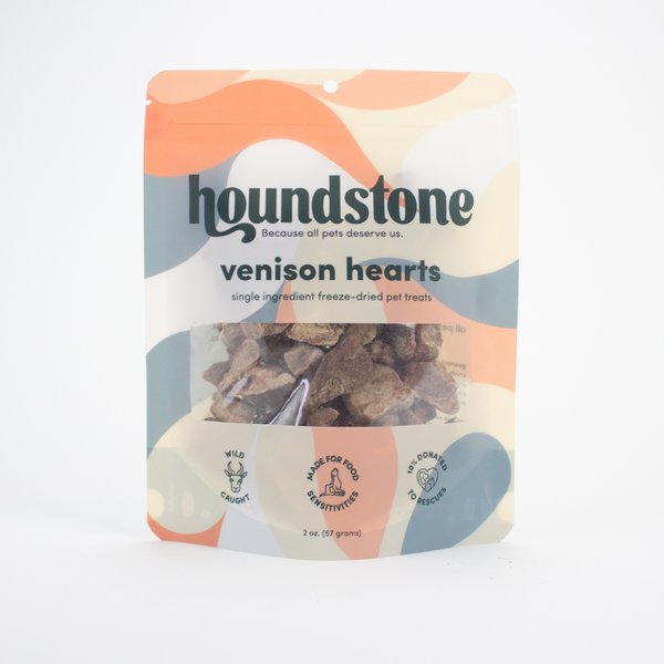 Houndstone Bison Liver Freeze-Dried Dog Treats, 2-oz bag