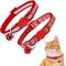 Show in main carousel: SunGrow Nylon Printed Reflective with Bell Cat Collar, Red, Small, 7.5-in neck, 3/8-in wide, 2 count slide 1 of 3