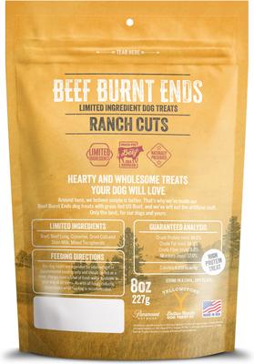 Show full view: Yellowstone Dutton Ranch Dog Treat Co. Ranch Cuts Burnt Ends Crunchy Dog Treats, 8-oz bag slide 3 of 9