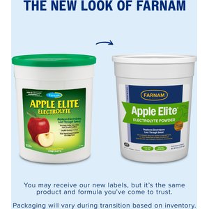 Farnam Apple Elite Electrolyte Powder Apple Flavor Horse Supplement, 5-lb tub