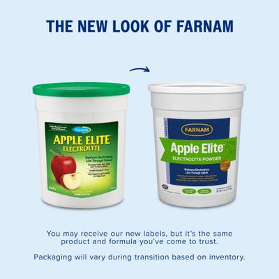 Show full view: Farnam Apple Elite Electrolyte Powder Apple Flavor Horse Supplement, 5-lb tub slide 2 of 10