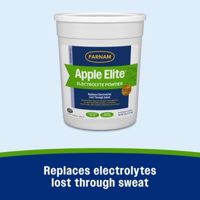 Show full view: Farnam Apple Elite Electrolyte Powder Apple Flavor Horse Supplement, 5-lb tub slide 3 of 10