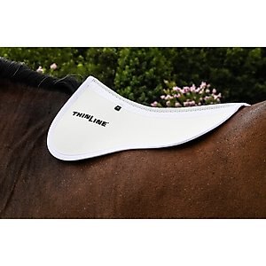 ThinLine Perfect Fit Half Horse Saddle Pad, White, Medium