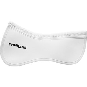 ThinLine Perfect Fit Half Horse Saddle Pad, White, Medium