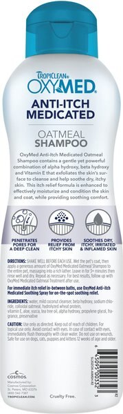 TropiClean OxyMed DMAT Solution Dog & Cat Shampoo