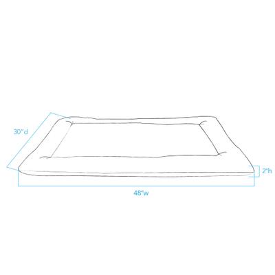 Show full view: Pendleton Berber Comfort Cushion Dog Bed, Wyeth Trail Wheat, X-Large slide 7 of 8