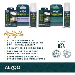 ALZOO Calming Pheromones Dog & Cat Wipes, 7 count