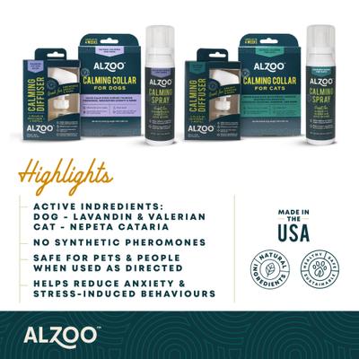 Show full view: ALZOO Natural Plant Based Calming Cat Spray, 3.4-fl oz bottle slide 7 of 9