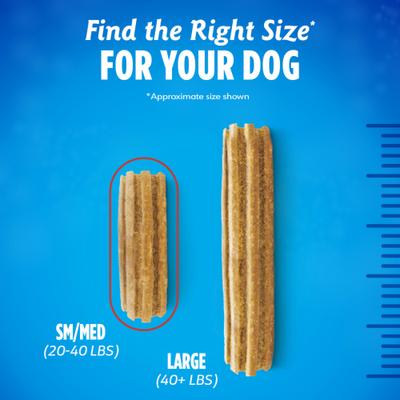 Show full view: DentaLife Plus Digestive Support Chicken & Pumpkin Flavor Small/Medium Dental Dog Treats, 8 count slide 6 of 12