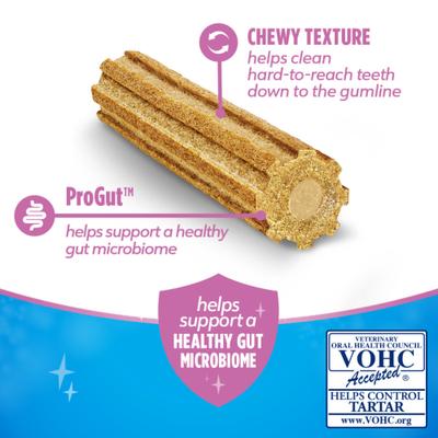 Show full view: DentaLife Plus Digestive Support Chicken & Pumpkin Flavor Large Dental Dog Treats, 6 count slide 4 of 12