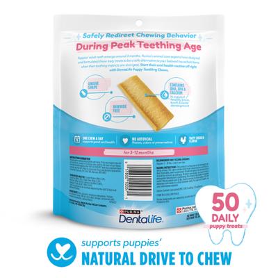 Show full view: DentaLife Chicken Flavored Puppy Teething Dental Chews, 50 count slide 3 of 12