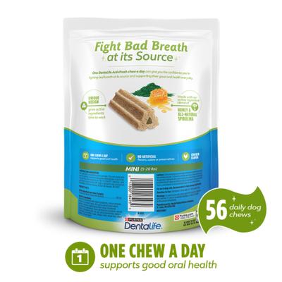 Show full view: DentaLife ActivFresh Daily Oral Care Mini Dental Dog Treats, 56 count slide 4 of 12