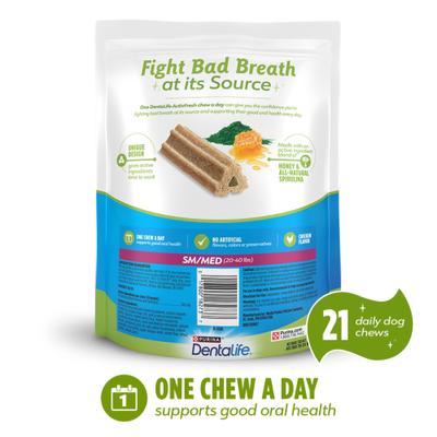 Show full view: DentaLife ActivFresh Daily Oral Care Small/Medium Dental Dog Treats, 21 count slide 3 of 12