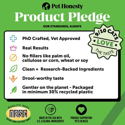 Show full view: Pet Honesty Urinary Tract Health Chicken Flavored Dual Texture Chews with Cranberry for Cats, 3.7-oz pouch, 3 count slide 10 of 11