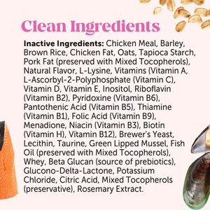 Pet Honesty Dual Texture Chicken Flavored Multivitamin Omega-3 & Lysine Chews for Cats, 3.7-oz pouch