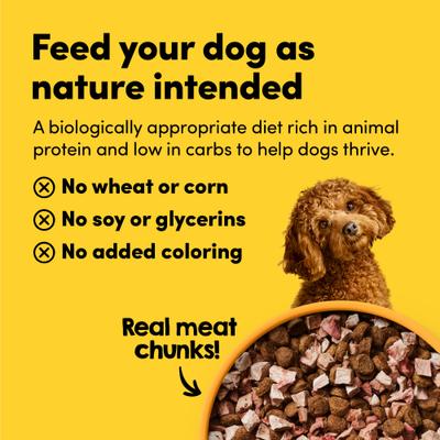 Show full view: Animals Like Us RawMix50 with Grass-Fed Beef Grain-Free Freeze-Dried Dog Food, 8-lb bundle slide 8 of 11