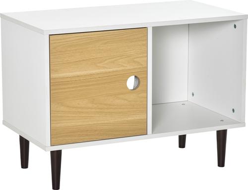 Show full view: jansno Soft Cushion, Decorative Condo Side Table Wood Cat House, White slide 3 of 6