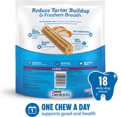 DentaLife Daily Oral Care Chicken Flavor Large Adult Dental Dog Treats, 36 count pouch slide 2 of 7