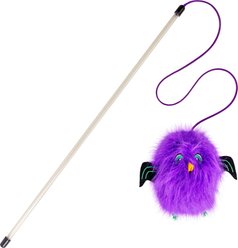 KONG Halloween Teaser Chirpz Bat Cat Toy with Catnip, Purple