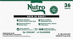 Nutro Grain-Free Beef, Chicken, Turkey & Lamb Stew Cuts in Gravy Variety Pack Adult Wet Dog Food, 3.5-oz tray, case of 36 slide 2 of 9