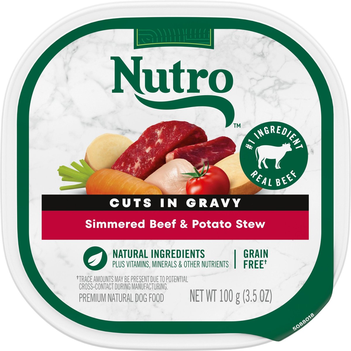 Nutro Grain-Free Roasted Turkey, Potato & Pea Stew Cuts in Gravy Adult Wet Dog Food