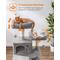 Show in main carousel: FEANDREA 66.1-in Plush Cat Tree, Light Gray slide 6 of 9