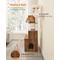 Show in main carousel: FEANDREA Modern 72.8-in 2-in-1 Plush Cat Tree & Condo with Litter Box Enclosure, White slide 5 of 5