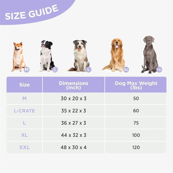 Lesure Indoor & Outdoor Waterproof Orthopedic Dog Bed with Removable Cover