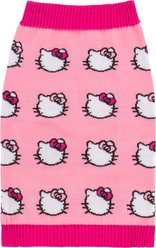 Hello Kitty Knit Dog Sweater, Pink, Large slide 1 of 2