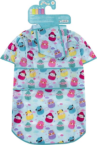 Show full view: Squishmallows Waterproof & Lightweight Dog & Cat Raincoat, Large slide 2 of 3