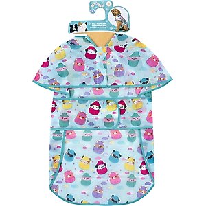 Squishmallows Waterproof & Lightweight Dog & Cat Raincoat, X-Large