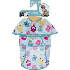 Squishmallows Waterproof & Lightweight Dog & Cat Raincoat, Small