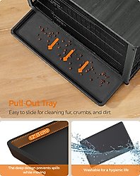 FEANDREA Double Door End Table Furniture Style Dog Crate, 44.1 inch, Black slide 2 of 6