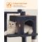 Show in main carousel: FEANDREA Multi-Level 44.1-in Plush Cat Tree & Condo, Smoke Gray slide 1 of 8