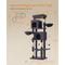 Show in main carousel: FEANDREA Multi-Level 69-in Plush Cat Tree & Condo, Dark Gray slide 6 of 7
