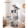 Show in main carousel: FEANDREA 66.1-in Plush Cat Tree, Light Gray slide 1 of 8