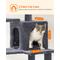 Show in main carousel: FEANDREA Multi-Level 56.3-in Plush Cat Tree & Condo, Smoky Gray slide 7 of 8