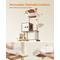 Show in main carousel: FEANDREA Modern 72.8-in 2-in-1 Plush Cat Tree & Condo with Litter Box Enclosure, White slide 4 of 5