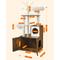 Show in main carousel: FEANDREA Modern 54.3-in 2-in-1 Plush Cat Tree & Condo with Litter Box Enclosure, Rustic Brown slide 3 of 7