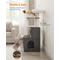 Show in main carousel: FEANDREA Modern 54.3-in 2-in-1 Plush Cat Tree & Condo with Litter Box Enclosure, Misty Gray slide 8 of 9