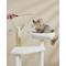 Show in main carousel: FEANDREA Modern 54.3-in 2-in-1 Plush Cat Tree & Condo with Litter Box Enclosure, Cloud White slide 6 of 10