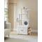 Show in main carousel: FEANDREA Modern 54.3-in 2-in-1 Plush Cat Tree & Condo with Litter Box Enclosure, Cloud White slide 3 of 10