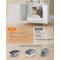 Show in main carousel: FEANDREA Furniture Style Cat Litter Box Enclosure with Storage Shelves, Snow White, 52.1-in slide 3 of 8