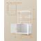 Show in main carousel: FEANDREA Furniture Style Cat Litter Box Enclosure with Storage Shelves, Snow White, 52.1-in slide 5 of 8