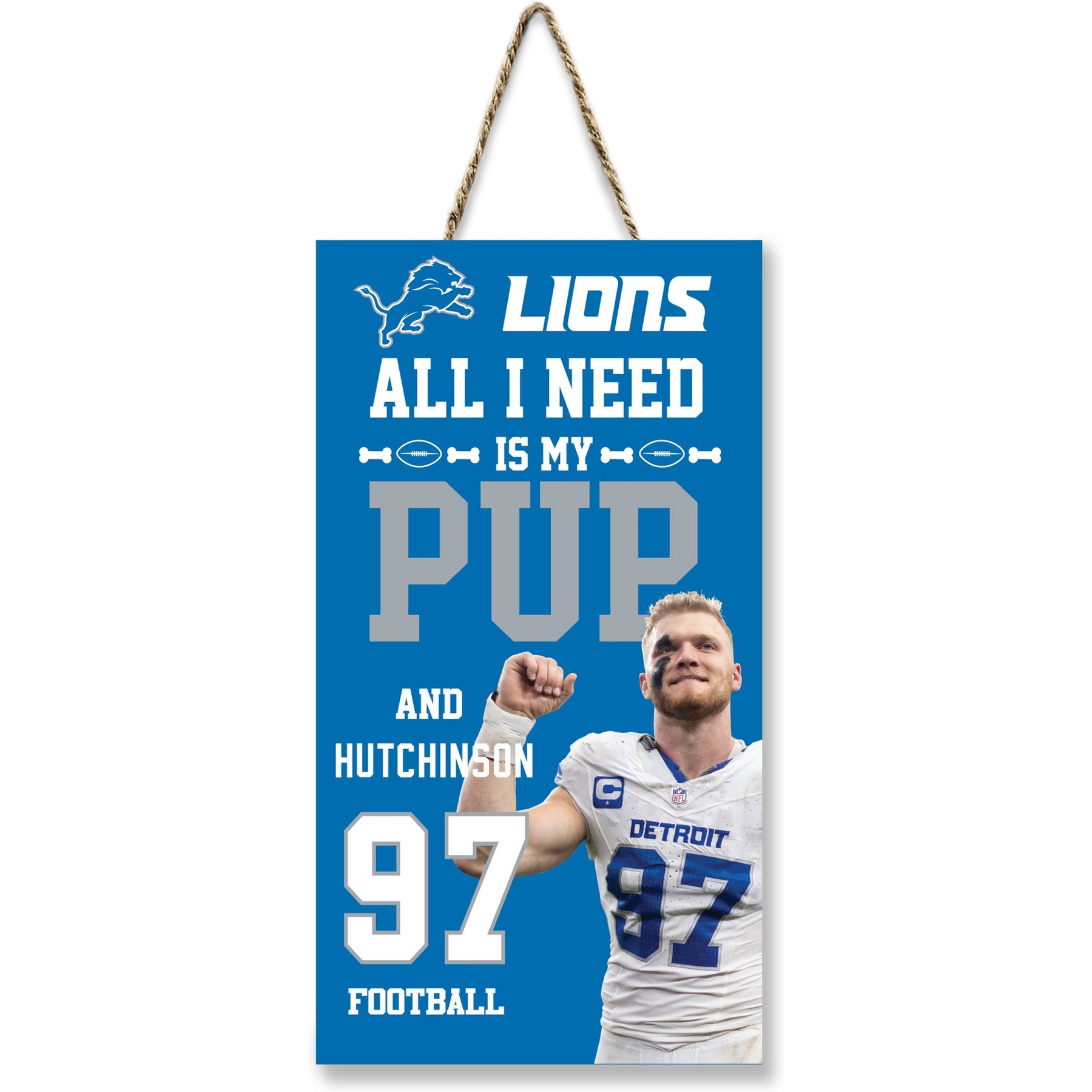 Pets First NFL "All I Need Is My Pup & Football", Aidan Hutchinson