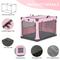 Show in main carousel: Petsfit Soft Sided 3-Door Collapsible Dog Crate, Pink, Small slide 6 of 13
