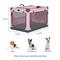 Show in main carousel: Petsfit Soft Sided 3-Door Collapsible Dog Crate, Pink, Small slide 3 of 13